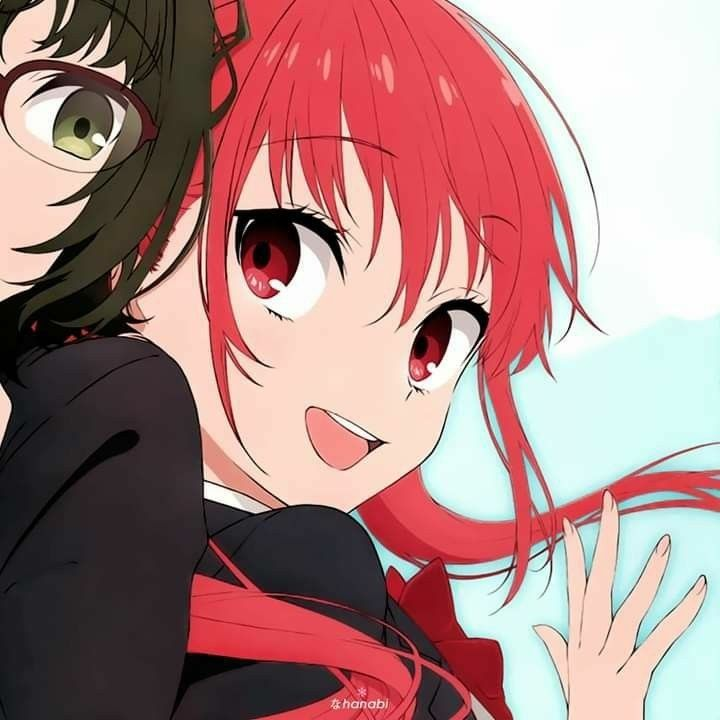 a person with red hair