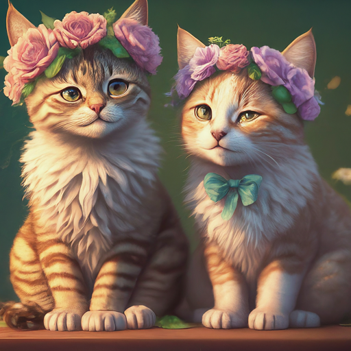 cute matching avatar of cats