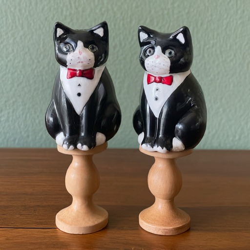 mattching cat statue