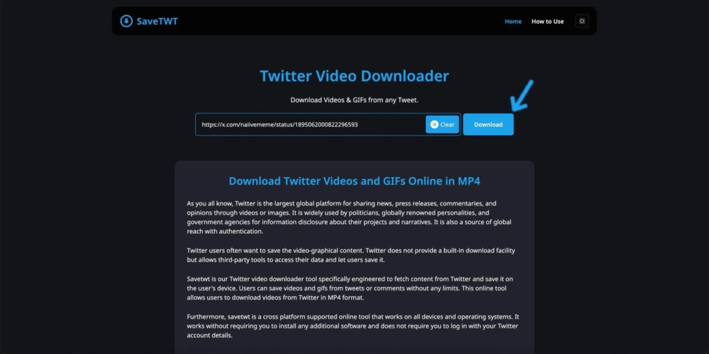 Download Twitter Videos and GIFs